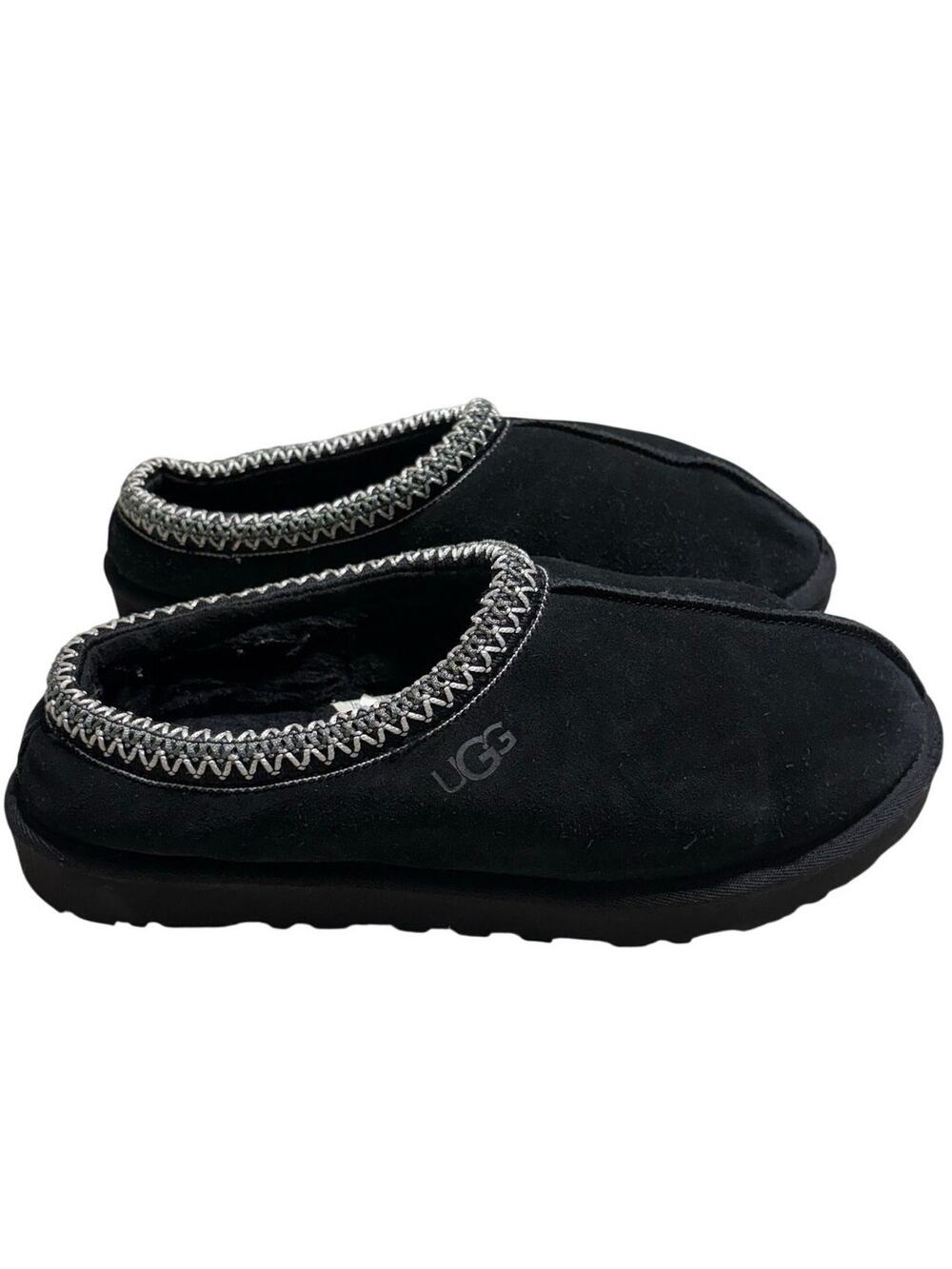 Ugg Tasman II Slippers Slip-On Shoes Men's Size US 11 Black Authentic Suede